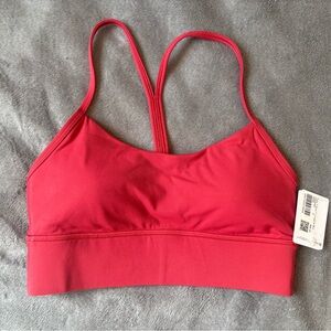 Lululemon Flow Y Nulu Longline Bra - Persian Red - Size 6